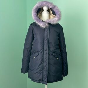 Crewcuts Girls Long Coat with fleece extra lining